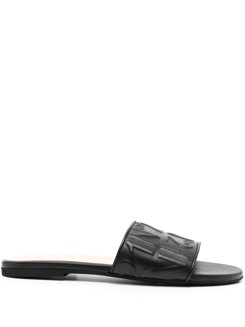 Nº21 logo-embossed leather slides