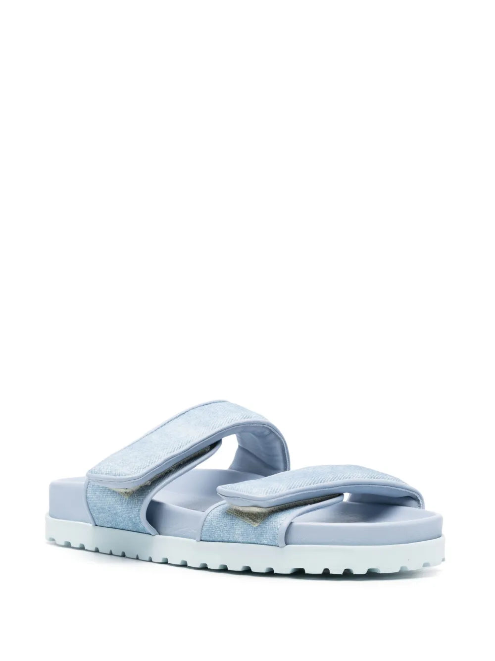GIABORGHINI touch-strap denim slides