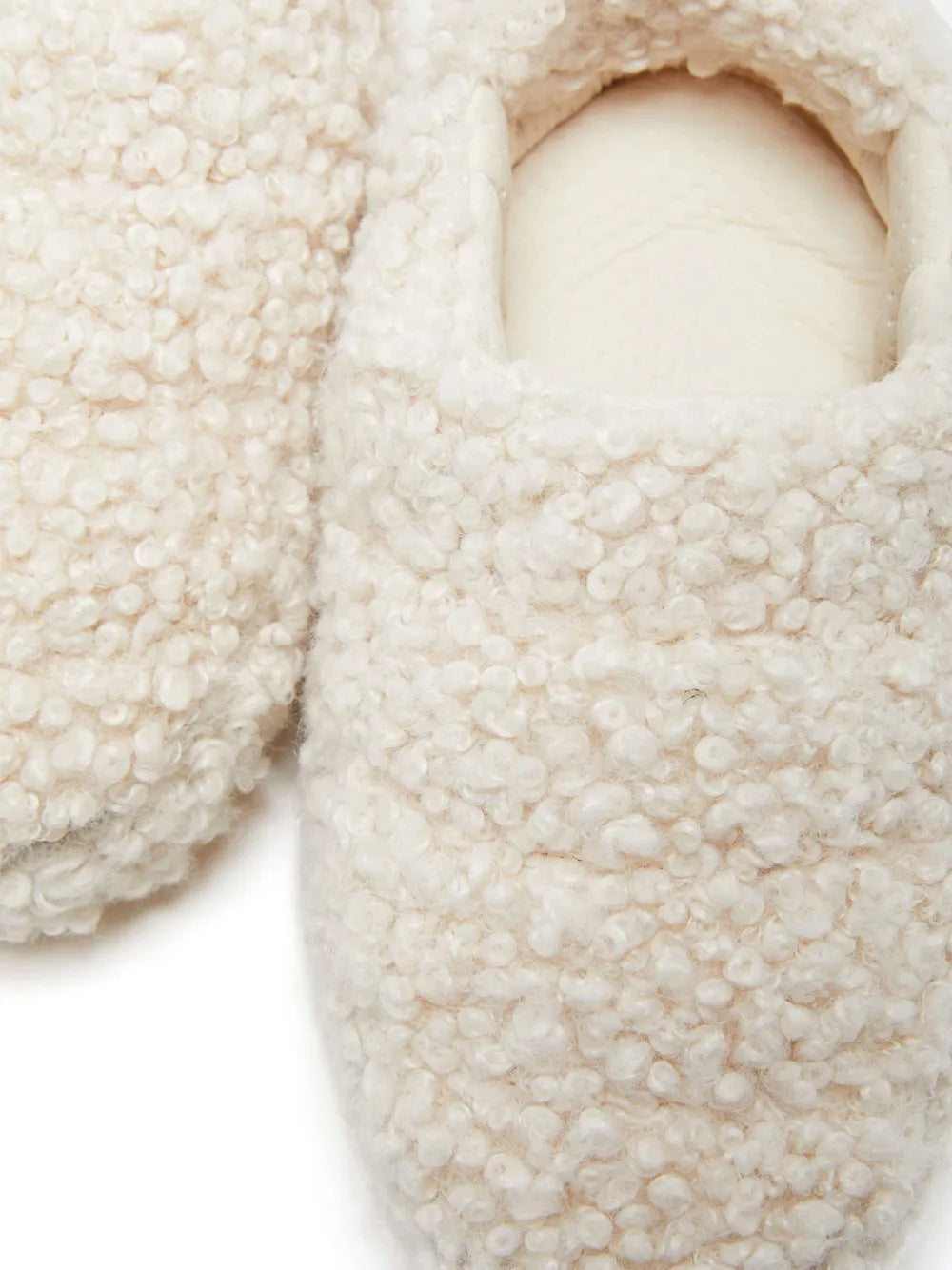 Moon Boot faux-curly-fur slippers