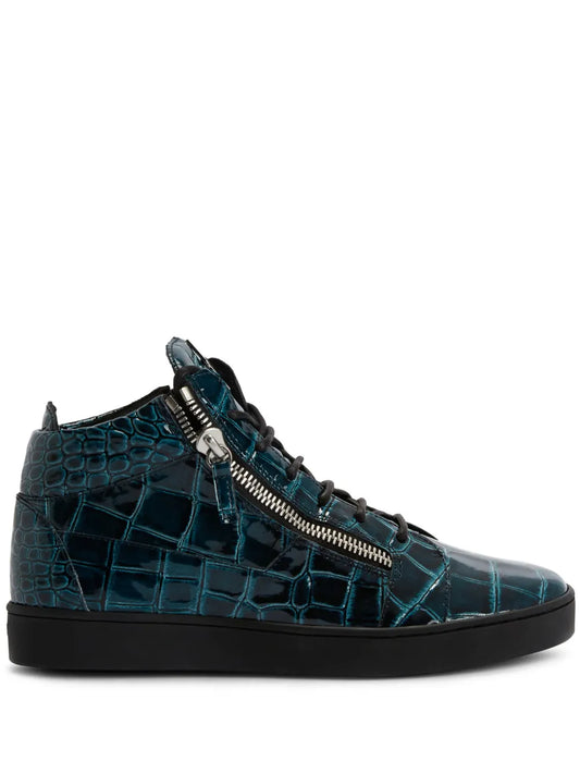 Giuseppe Zanotti Frankie crocodile-embossed hi-top sneakers
