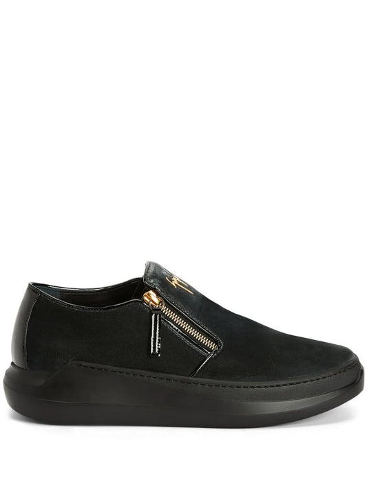 Giuseppe Zanotti Conley zipped velvet sneakers