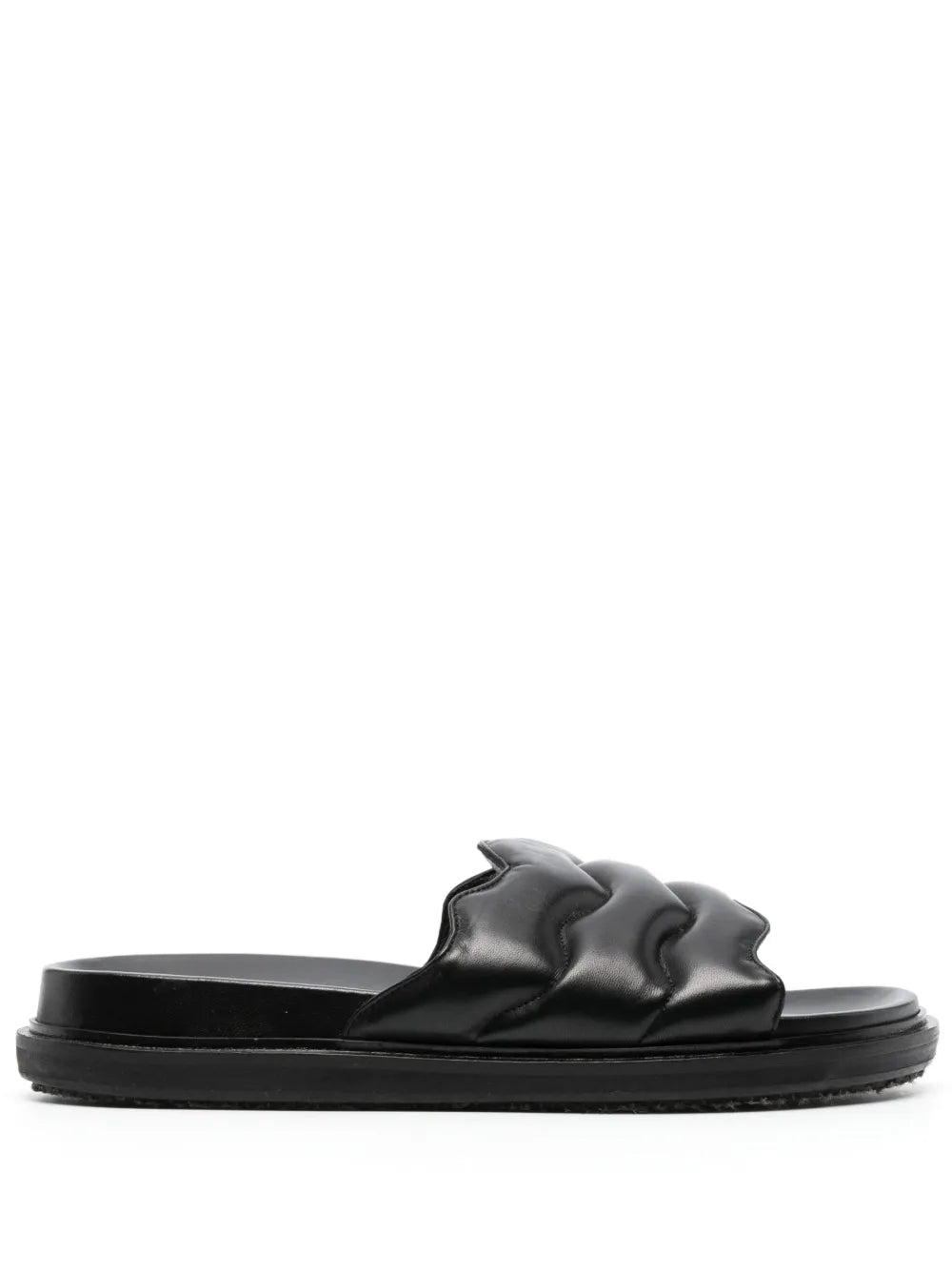 Marni padded-design nappa leather slides