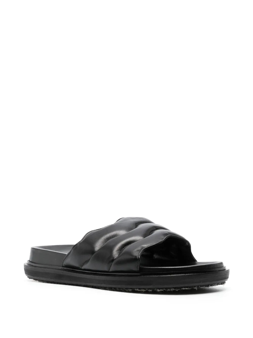Marni padded-design nappa leather slides