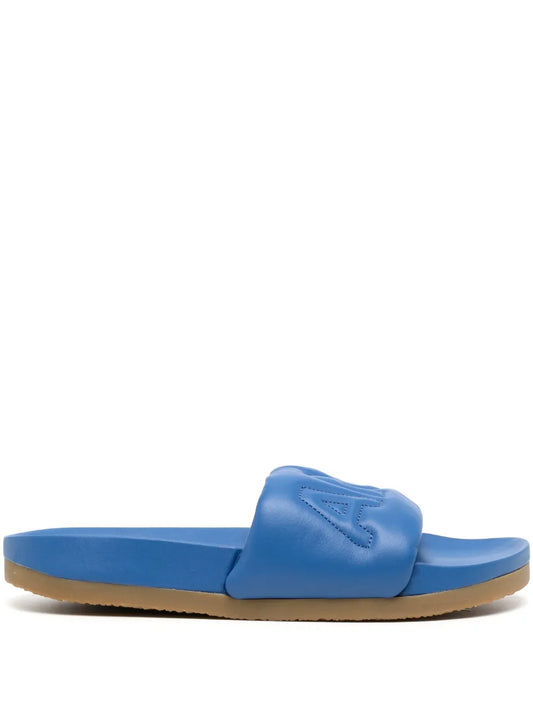 AMBUSH logo-quilted leather slides
