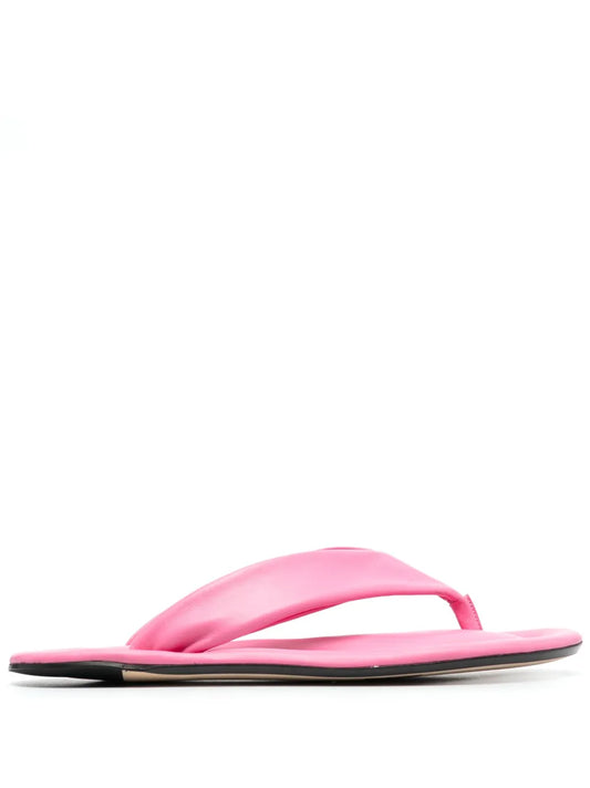 BY FAR Dasha leather flip flops
