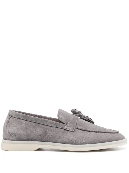 Scarosso tassel-detail suede loafers