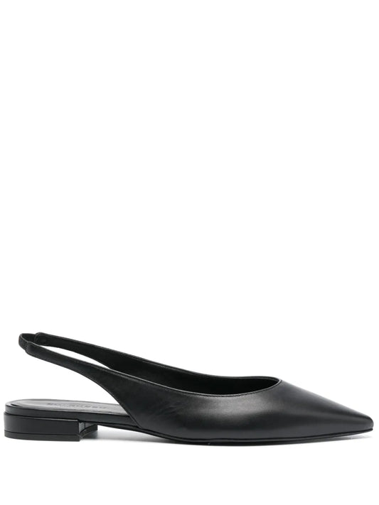 Scarosso slingback leather ballerinas 