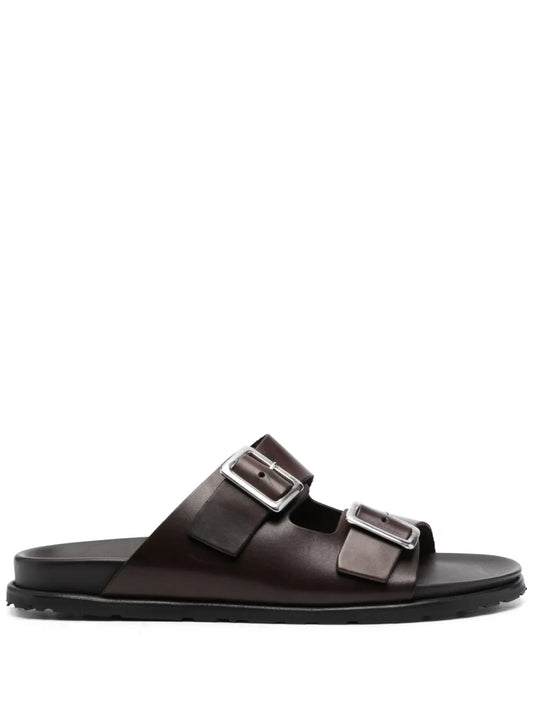 Scarosso leather buckle sandals