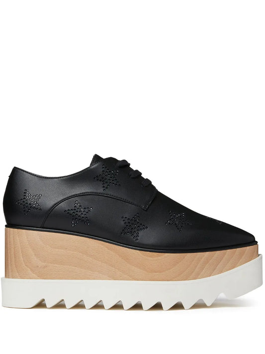 Stella McCartney Elyse Crystal Star platform oxfords