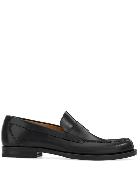 Ferragamo logo-embossed leather loafers