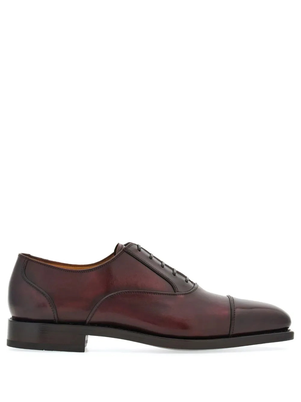 Ferragamo square-toe leather oxford shoes