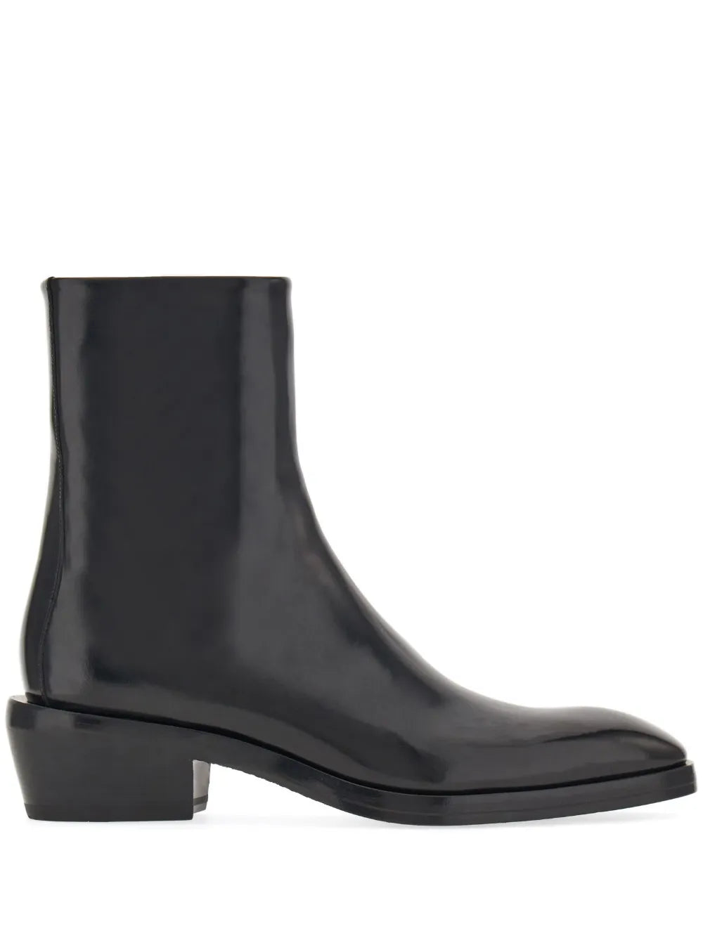 Ferragamo squared-toe leather ankle boots