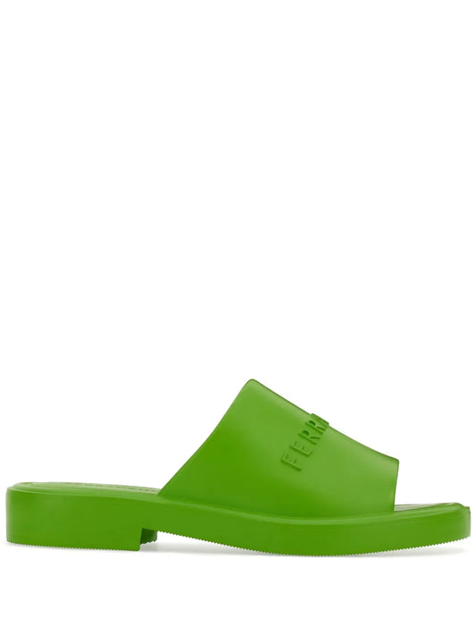 Ferragamo logo-debossed open-toe slides 