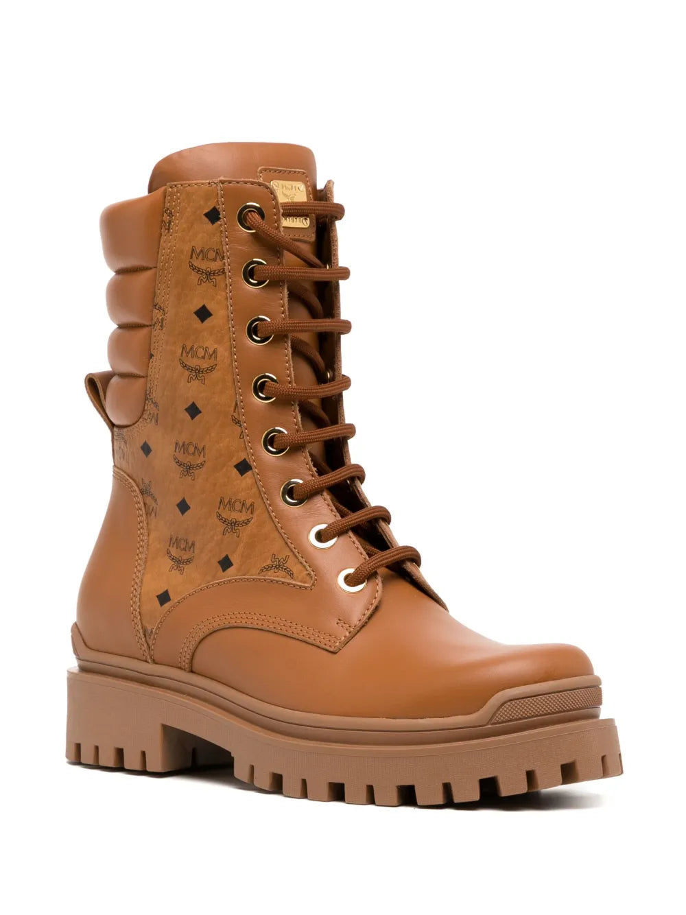 MCM Visetos 40mm monogram ankle boots