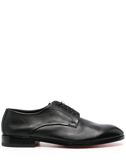 Santoni leather Derby shoes