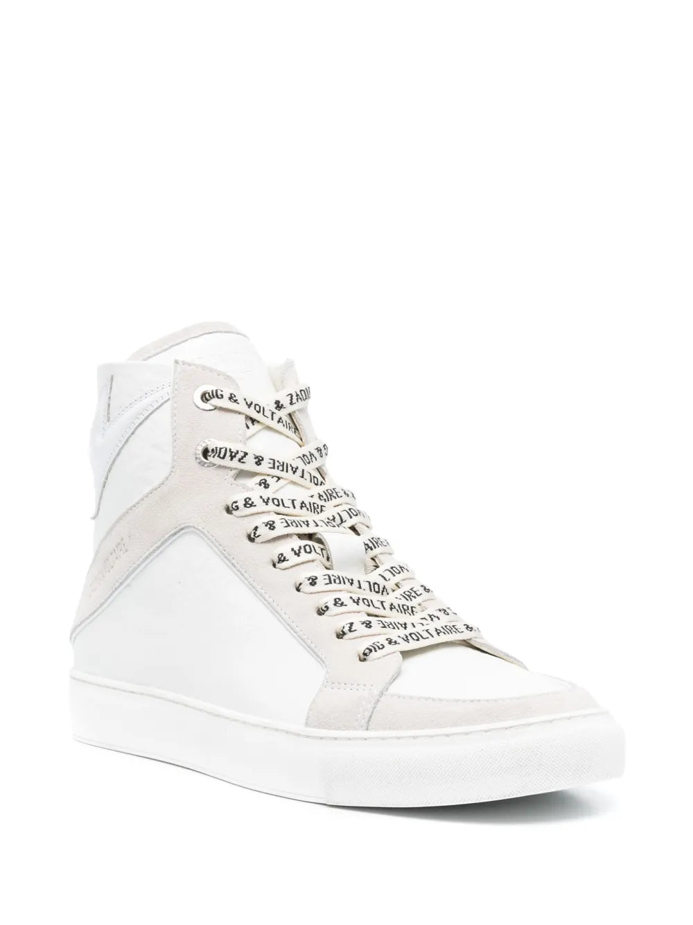 Zadig&Voltaire High Flash panelled leather sneakers