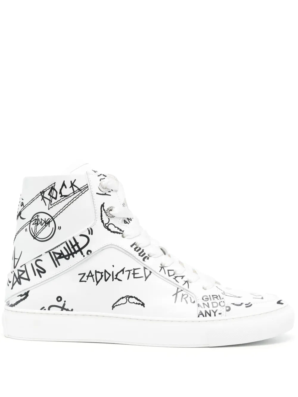 Zadig&Voltaire High Flash high-top leather sneakers
