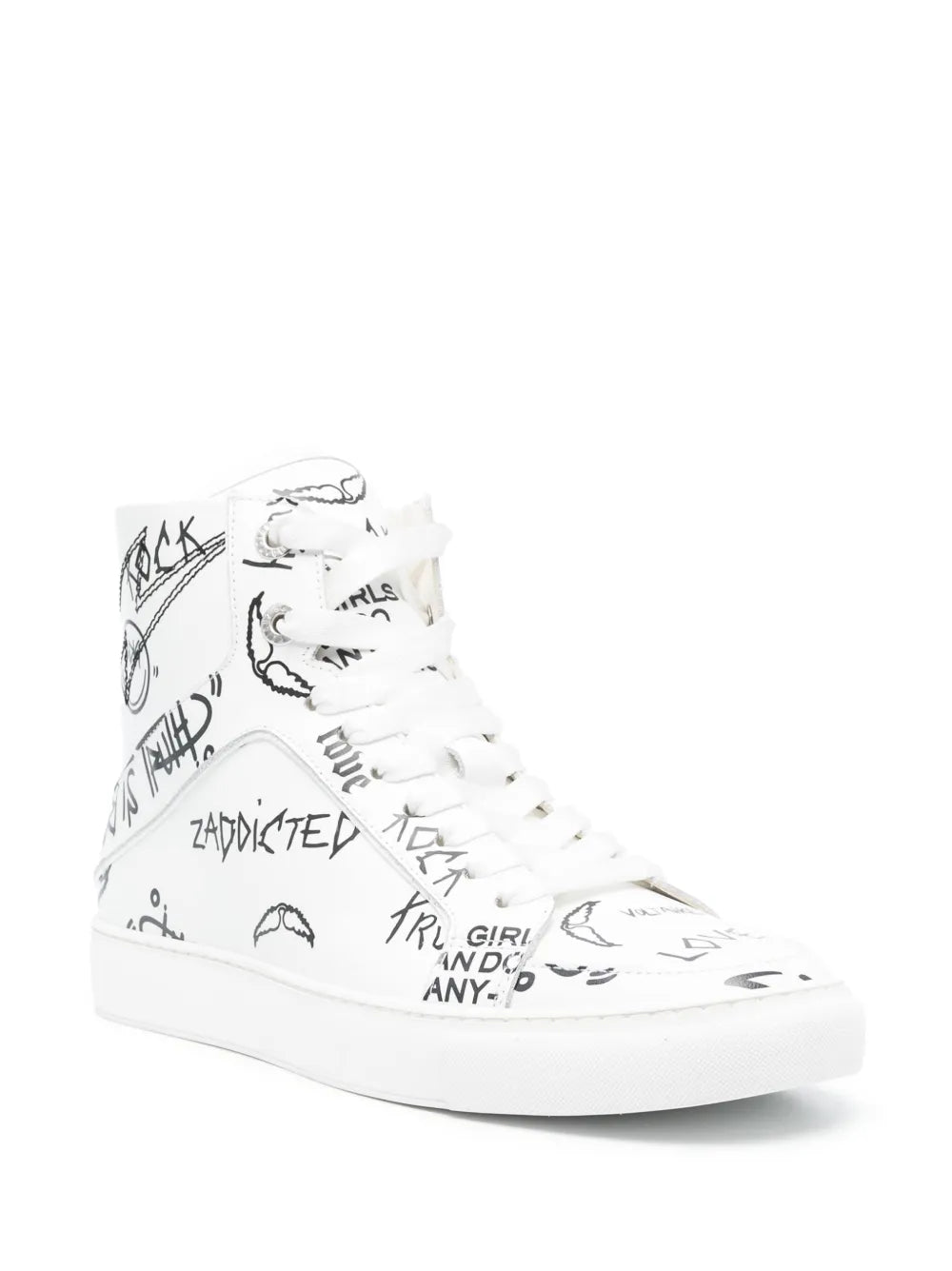 Zadig&Voltaire High Flash high-top leather sneakers