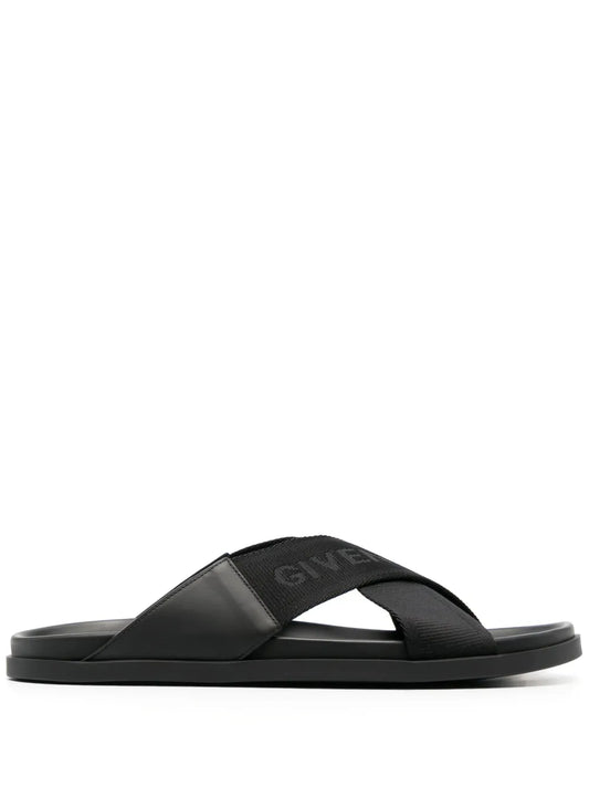 Givenchy crossover-strap flat slides