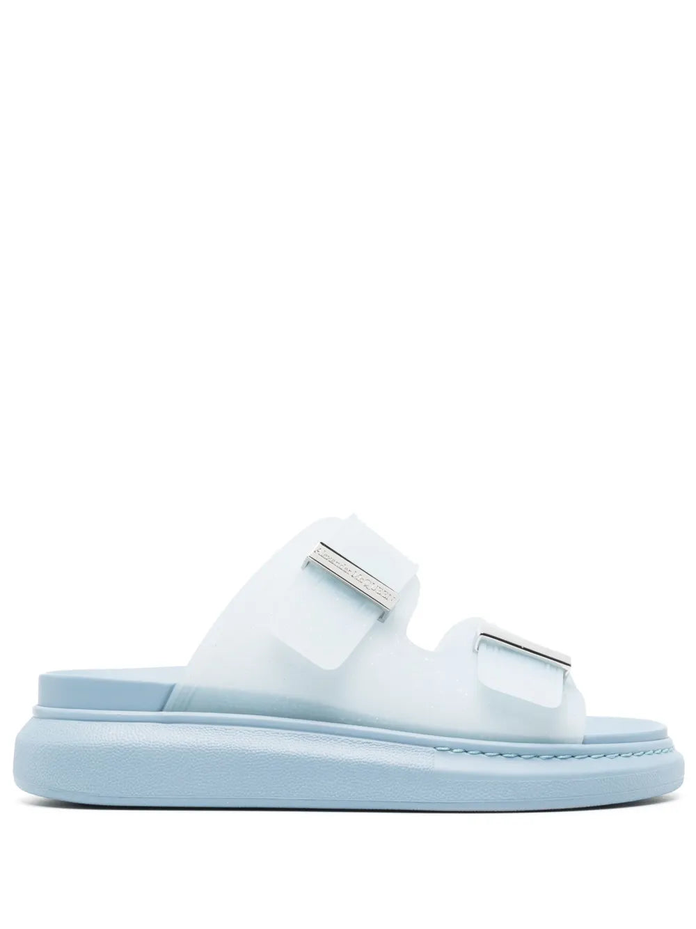 Alexander McQueen logo-engraved slides