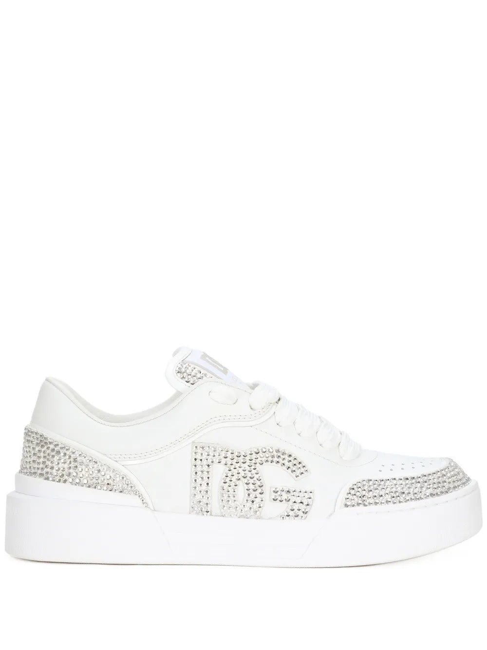 Dolce & Gabbana rhinestone-embellished leather sneakers