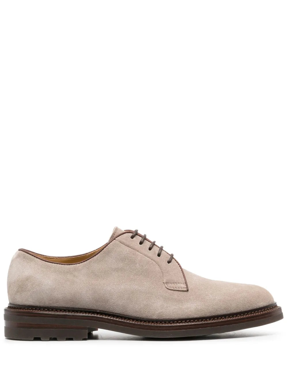 Brunello Cucinelli suede derby shoes 