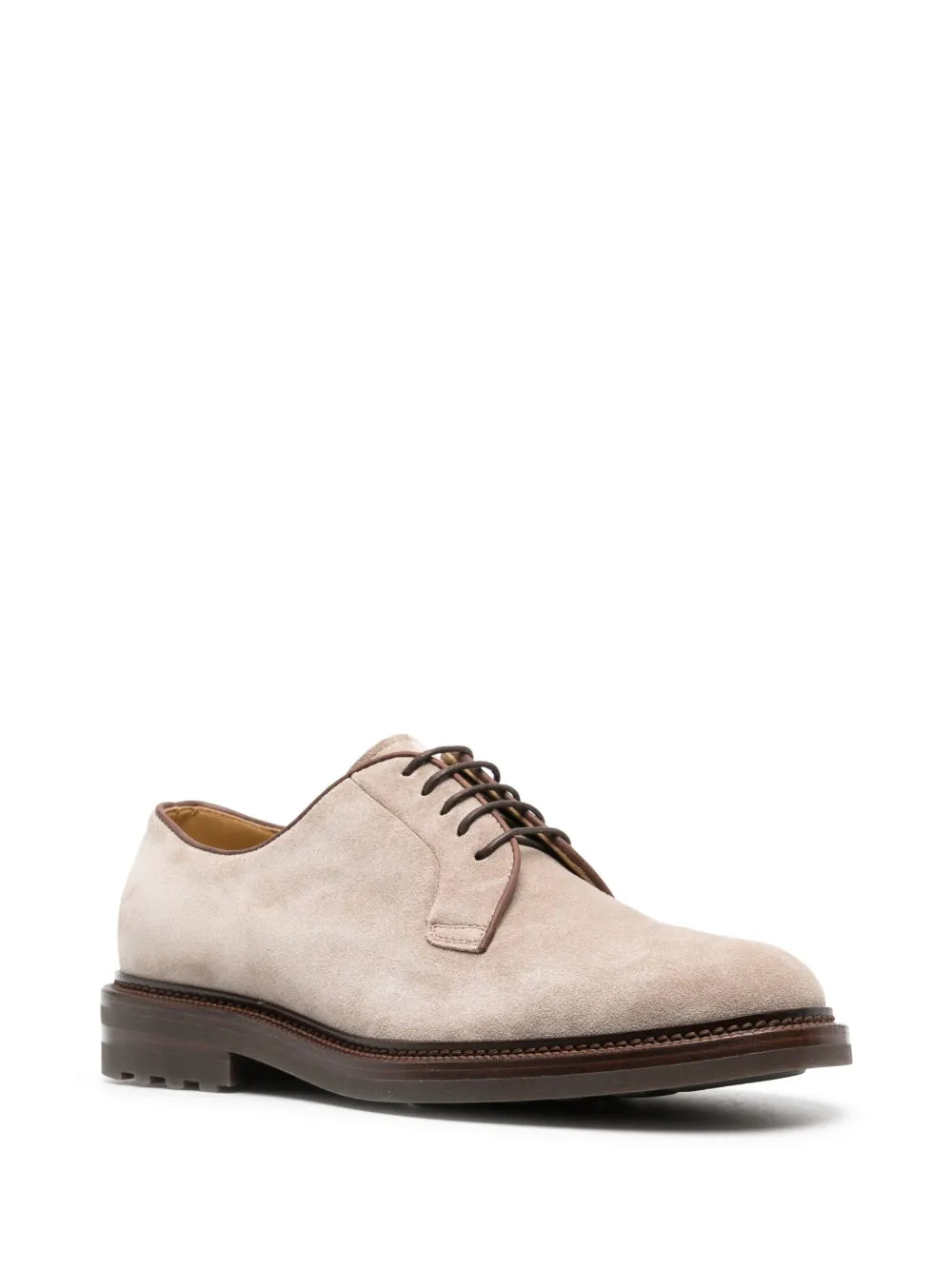 Brunello Cucinelli suede derby shoes 