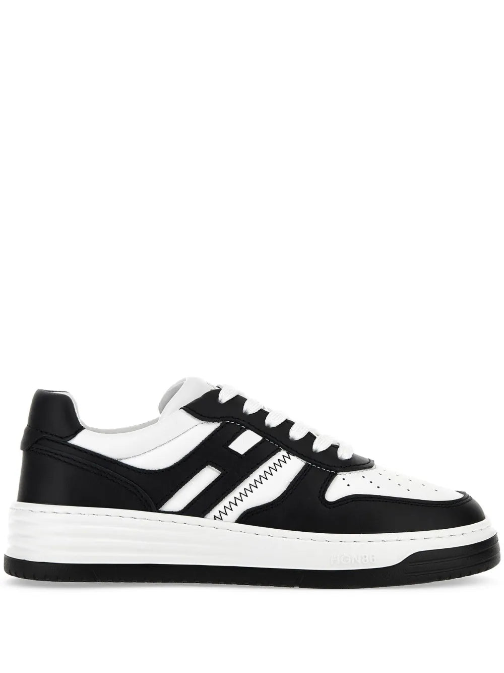 Hogan panelled-design leather sneakers