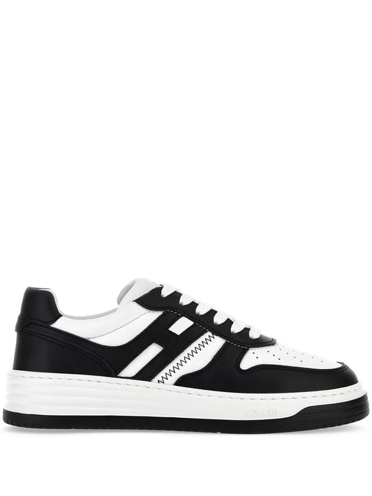 Hogan panelled-design leather sneakers