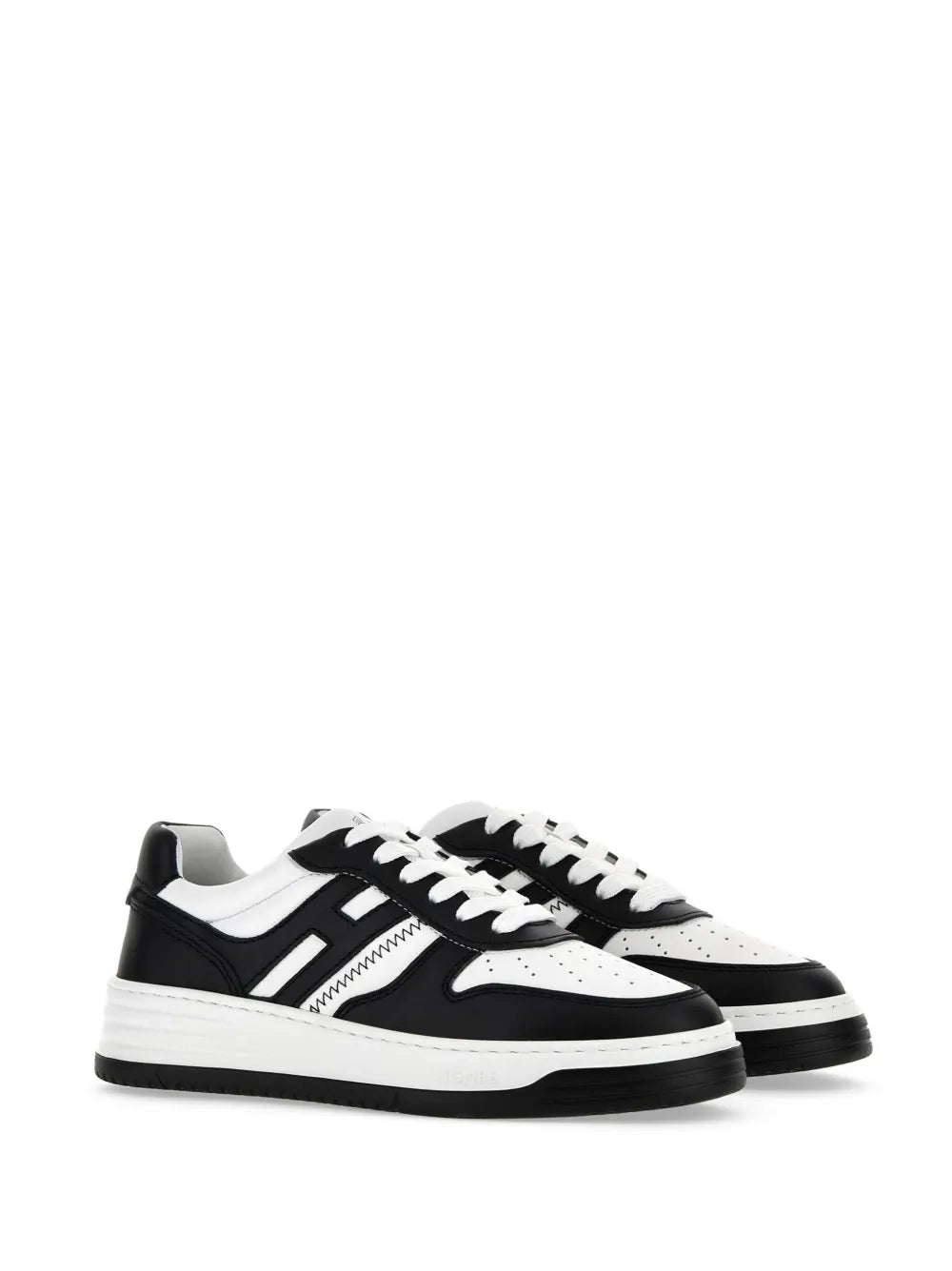 Hogan panelled-design leather sneakers