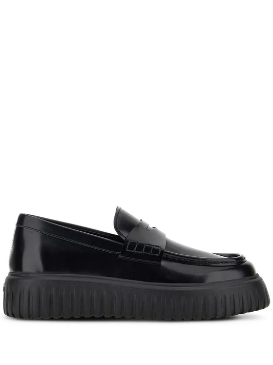 Hogan H-Stripe leather loafers