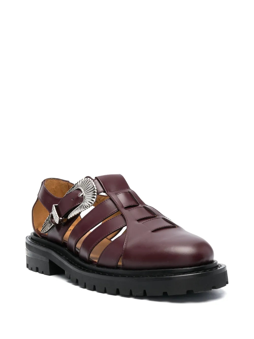 Toga Virilis cut-out leather sandals 