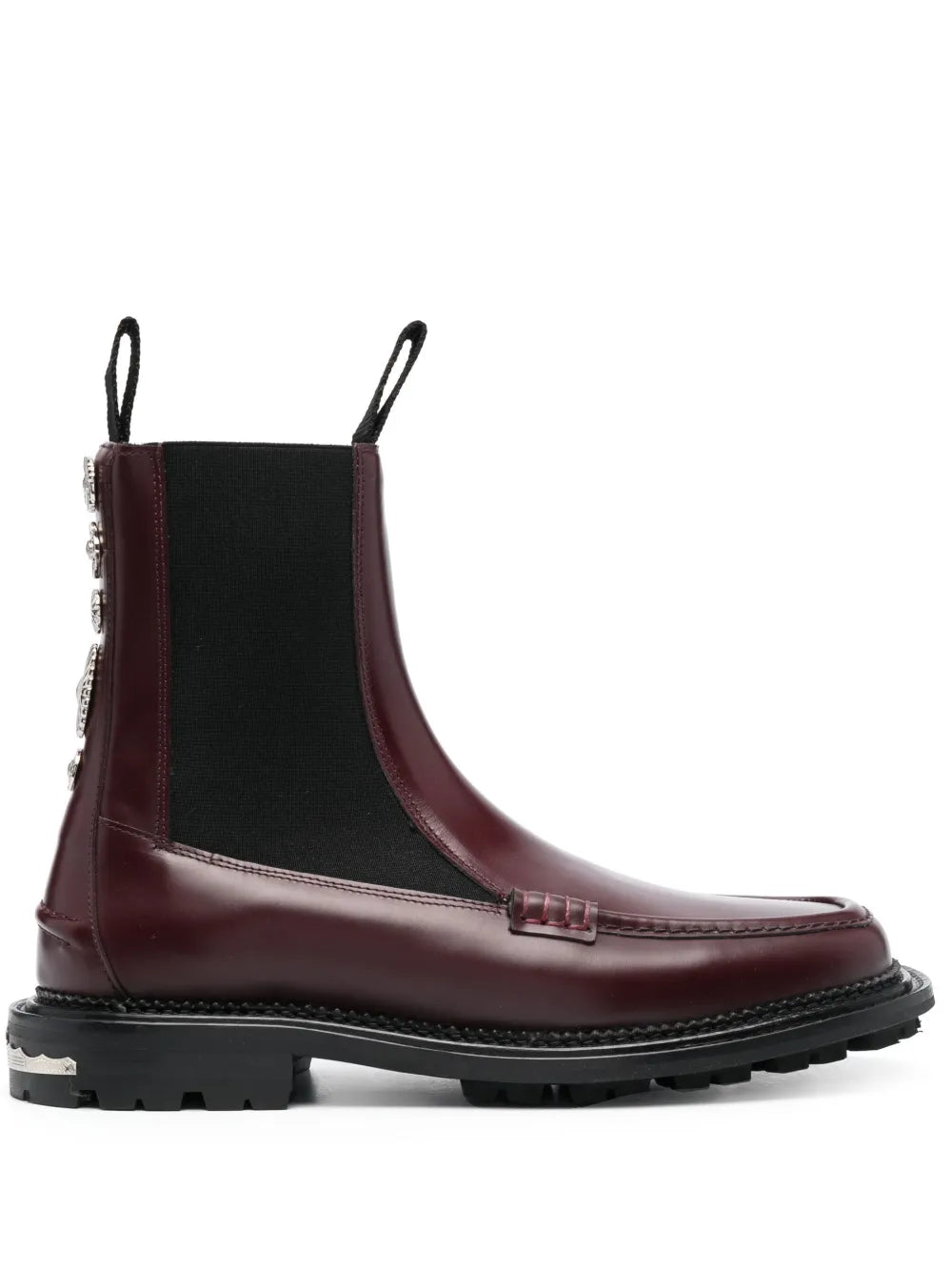 Toga Virilis Side Gore ankle leather boots