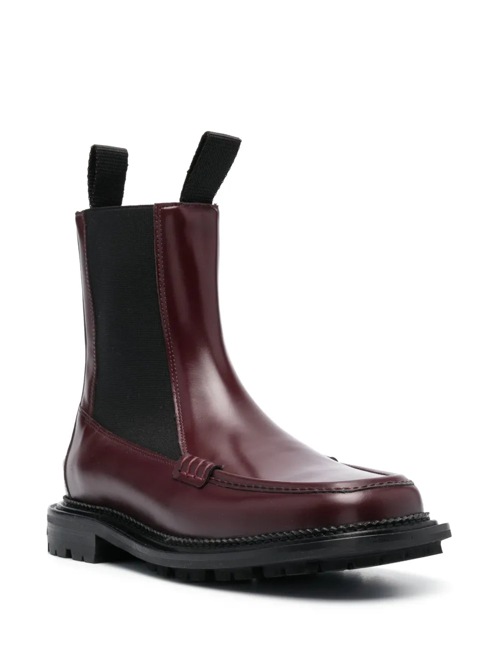 Toga Virilis Side Gore ankle leather boots