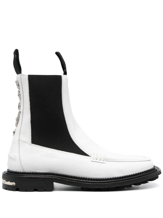 Toga Virilis charm-detail ankle leather boots 