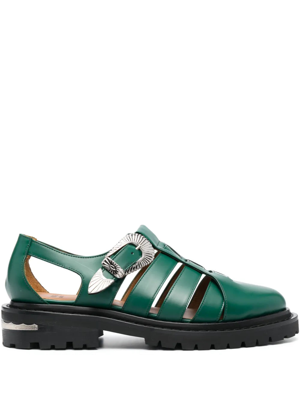 Toga Virilis cut-out leather sandals 