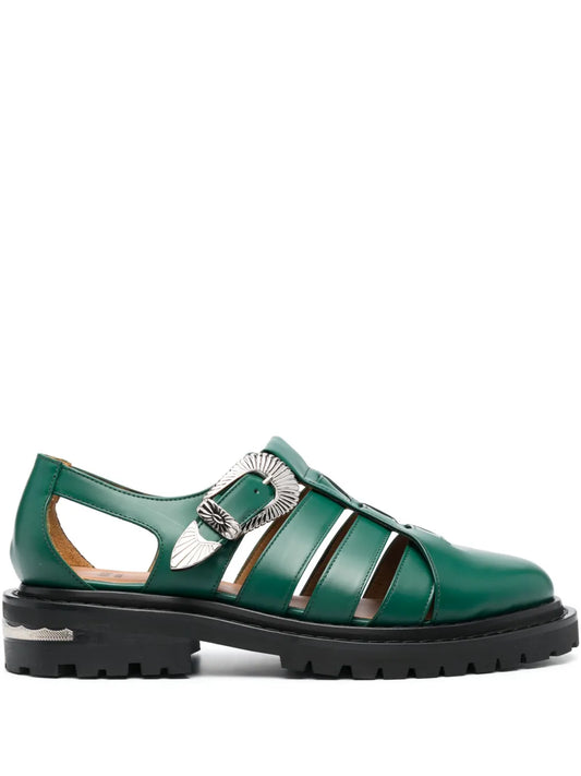 Toga Virilis cut-out leather sandals 