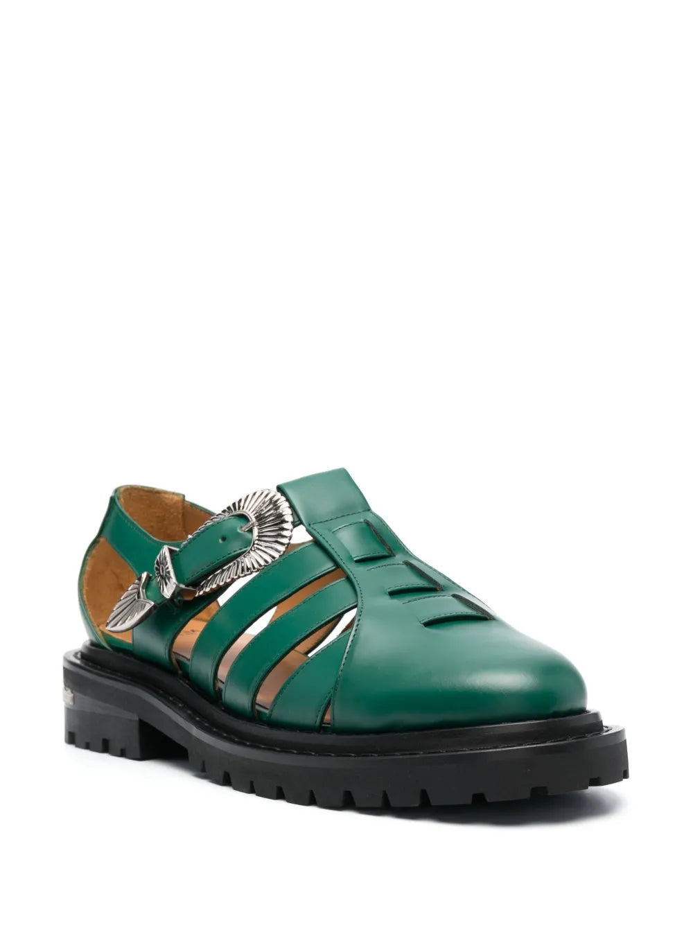 Toga Virilis cut-out leather sandals 