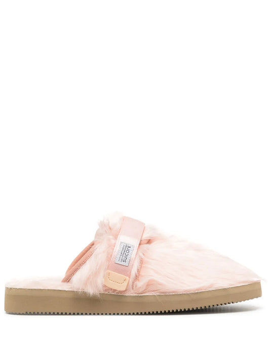Suicoke Zavo-2eu faux-fur slippers