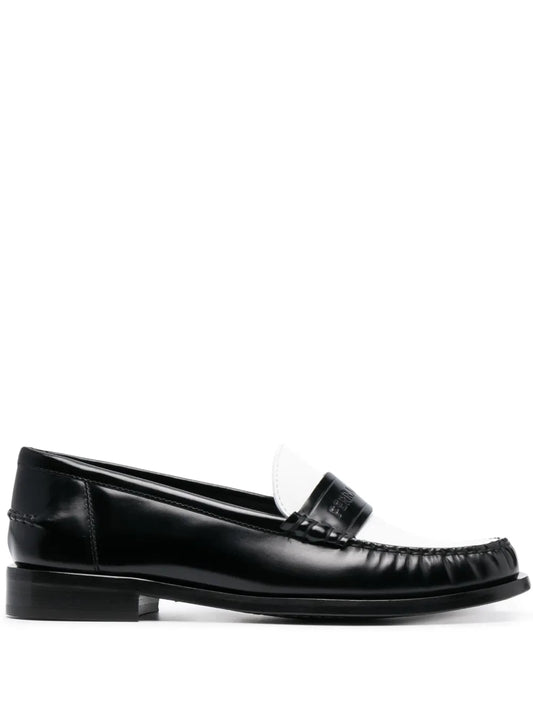 Ferragamo two-tone leather loafers