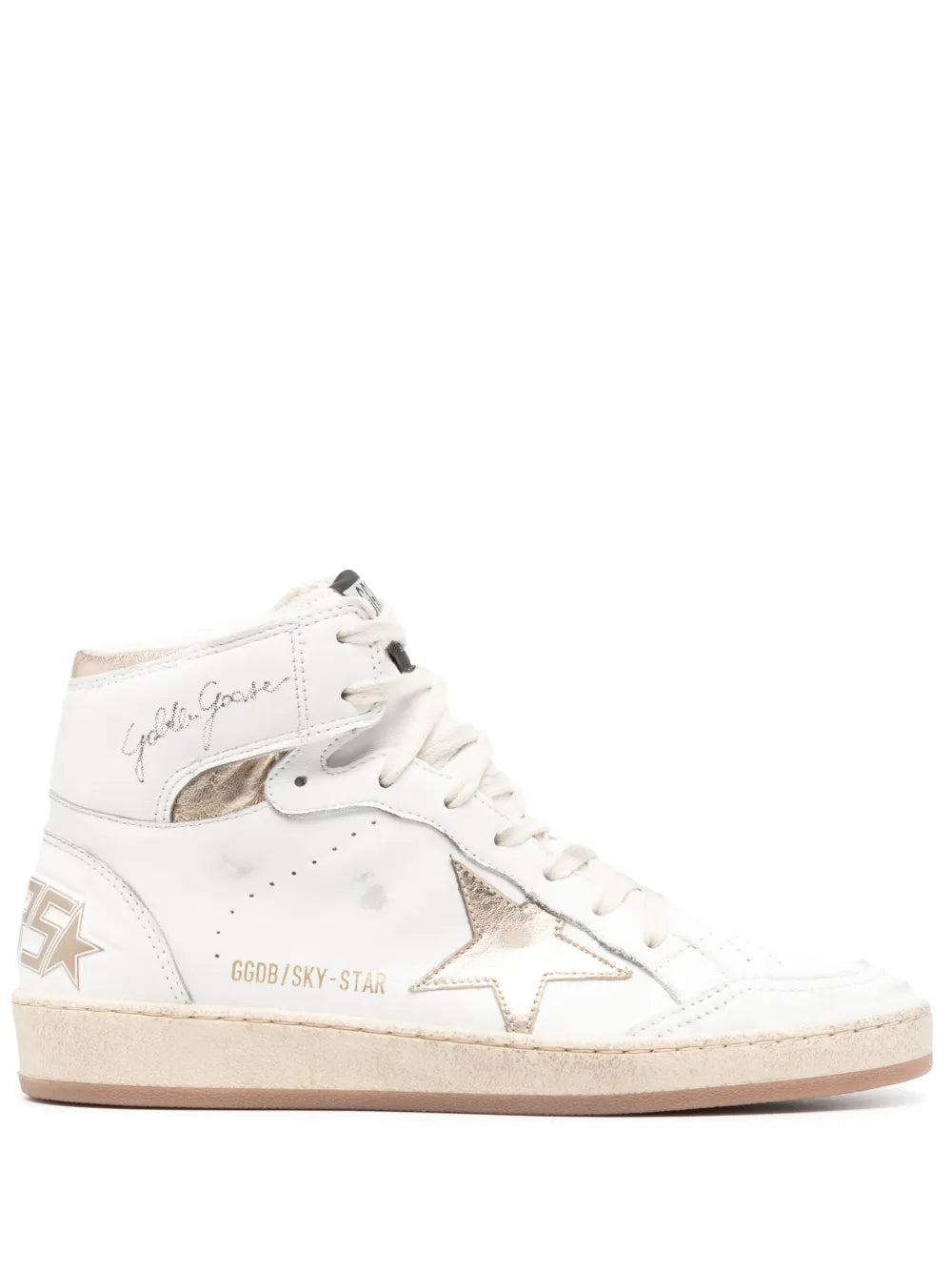 Golden Goose star-patch lace-up sneakers