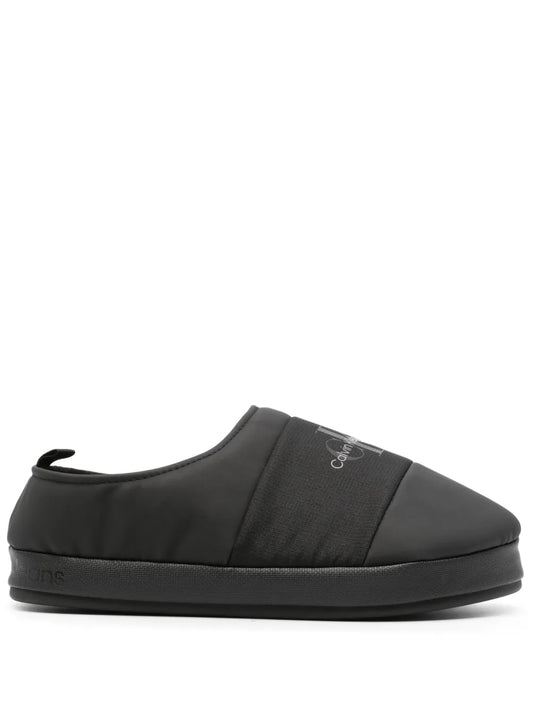 Calvin Klein Jeans logo-print padded slippers