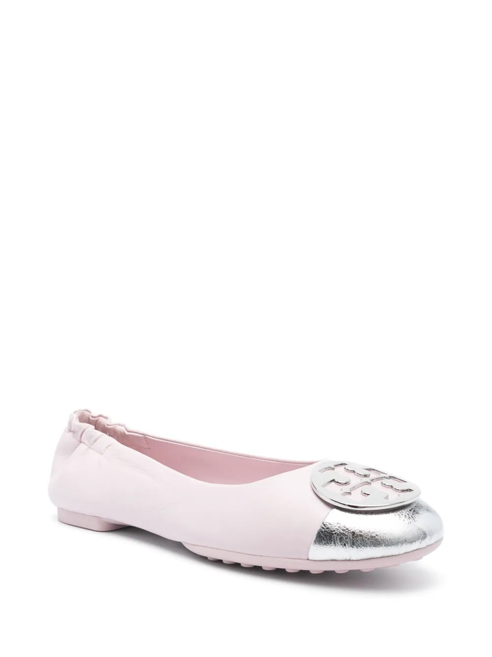 Tory Burch Claire logo-plaque ballerina shoes