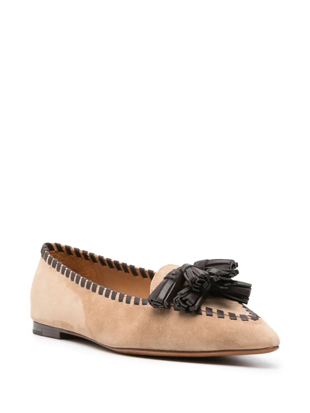 Polo Ralph Lauren tassel-detail leather ballerina shoes 