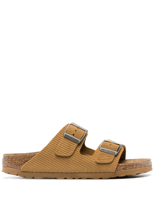Birkenstock Arizona logo-engraved leather sandals
