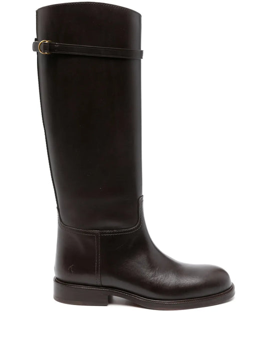 Polo Ralph Lauren Polo-Pony-motif leather boots