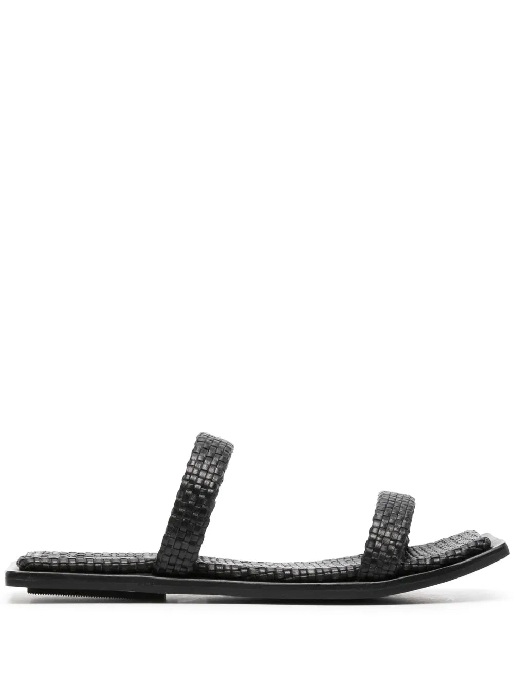 St. Agni interwoven leather flat slides