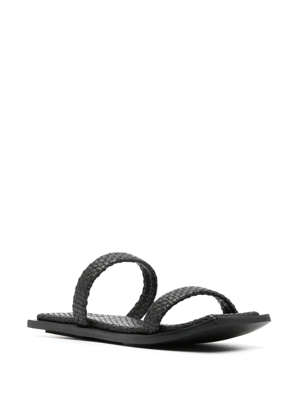 St. Agni interwoven leather flat slides