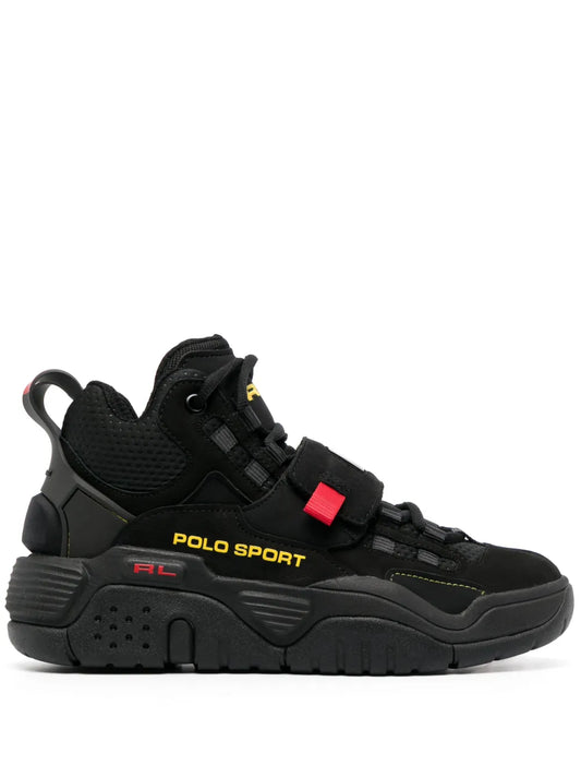 Polo Ralph Lauren panelled high-top sneakers