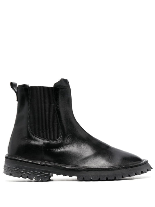 Moma elasticated-side-panels leather boots